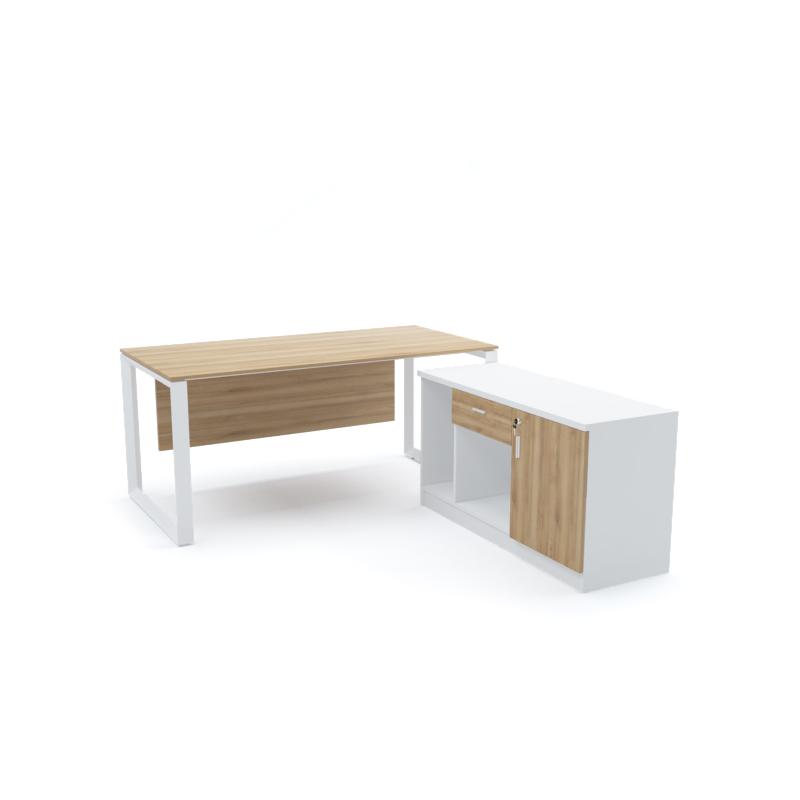 Escritorio Blanco - York-Escritorios en L-Muebles para oficina Guadalajara y CDMX