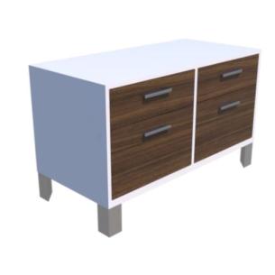 Credenza Baja Altea con 2 Cajoneras Versa