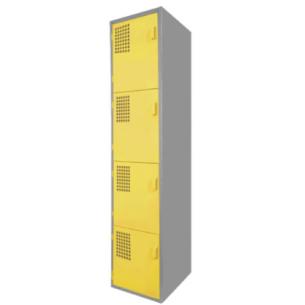 Locker Color Amarillo - 4 puertas
