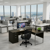 Escritorio Corner Gray | Muebles para Oficina Modernos