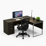 Escritorio Corner Gray | Muebles para Oficina Modernos