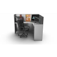 Cubículo estación de trabajo Black ELLEGANCE