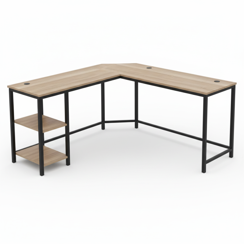 Escritorio madera industrial y metal-Inicio-Muebles para oficina Guadalajara y CDMX