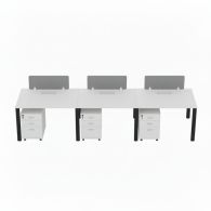 Estacion de trabajo de particiones de oficina