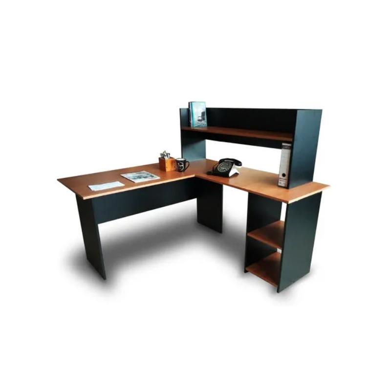 Escritorio Bachiller Escuadra Repisas Librero 140×150-Inicio-Muebles para oficina Guadalajara y CDMX