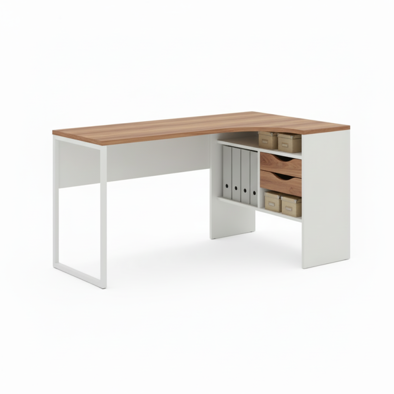 Escritorio Esquinero Estructura Metálica Ultra Resistente-Inicio-Muebles para oficina Guadalajara y CDMX