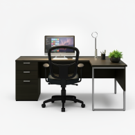 Escritorio Corner Gray | Muebles para Oficina Modernos