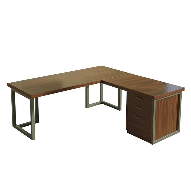 Escritorio de oficina ejecutivo CHERRYMAN L-Inicio-Muebles para oficina Guadalajara y CDMX