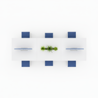 Cubiculos de oficina de estacion de trabajo