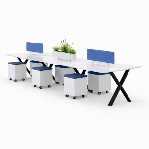 Cubiculos de oficina de estacion de trabajo