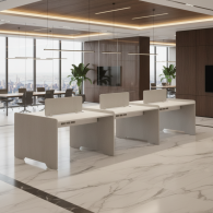 Estacion de trabajo de oficina para 6 personas