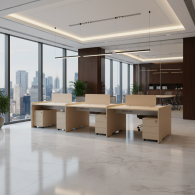 Estacion de trabajo de oficina para 6 personas