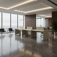 Estacion de trabajo de oficina para 6 personas