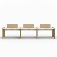 Estacion de trabajo de oficina para 6 personas