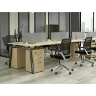 Cubículo estación de trabajo moderna para oficina