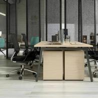 Cubículo estación de trabajo moderna para oficina