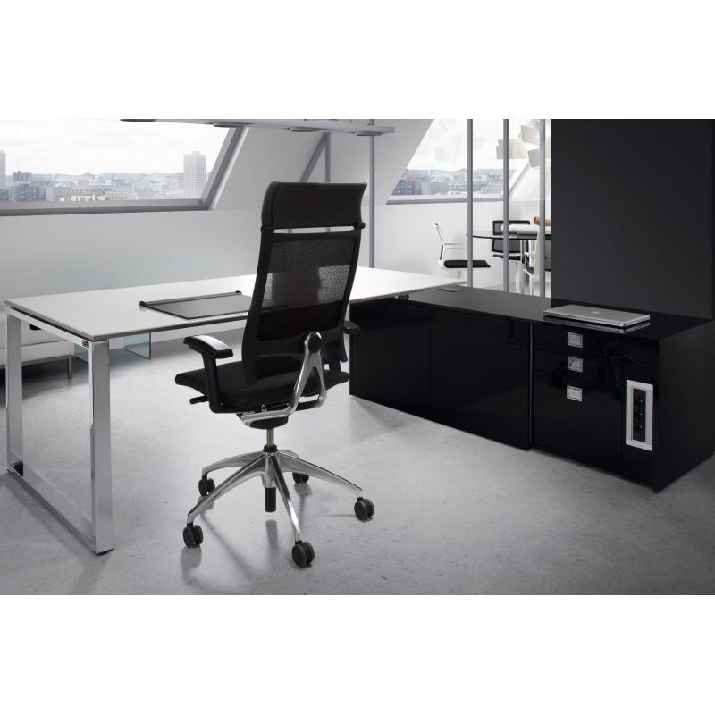 Escritorio de oficina modular de melamina-Inicio-Muebles para oficina Guadalajara y CDMX