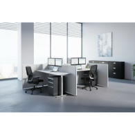 Escritorio de estacion de trabajo de oficina WorkZone Quad