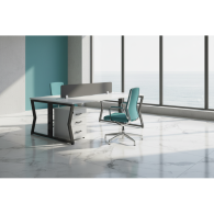 Estacion de trabajo de oficina para 2 personas