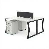 Estacion de trabajo de oficina para 2 personas