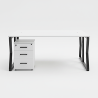 Estacion de trabajo de oficina para 2 personas