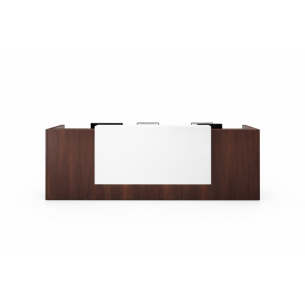 Recepción para oficina White Brown