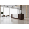 Recepción para oficina White Brown