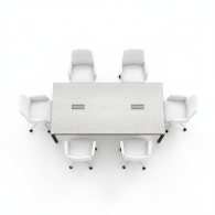 Mesa de oficina moderna para conferencias