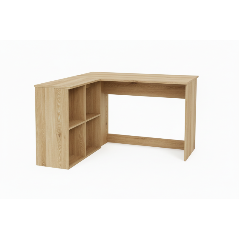 Escritorio en forma de L Marrón Oscuro-Inicio-Muebles para oficina Guadalajara y CDMX