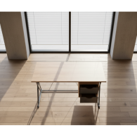 Escritorio Desk Bora / Maple con gris