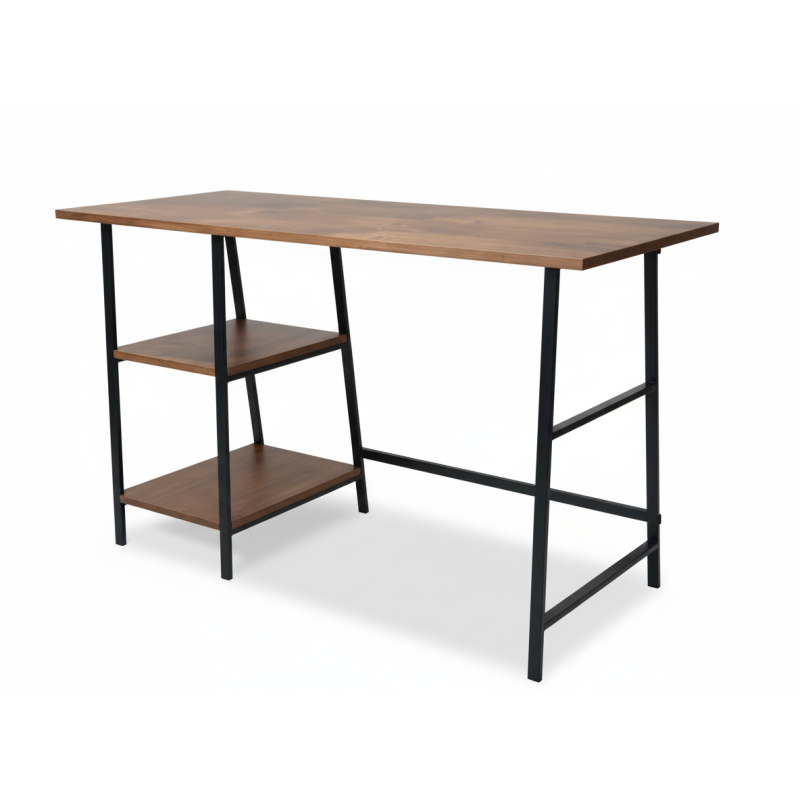 Escritorio Herrería Y Madera Industrial-Home-Muebles para oficina Guadalajara y CDMX