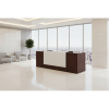 Recepción para oficina White Brown