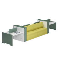 Escritorio de estación de trabajo de muebles modulares