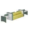 Escritorio de estación de trabajo de muebles modulares