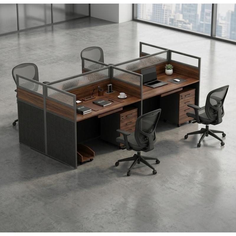 Cubículo estación de trabajo Deluxe-Cubículos de Oficina-Muebles para oficina Guadalajara y CDMX