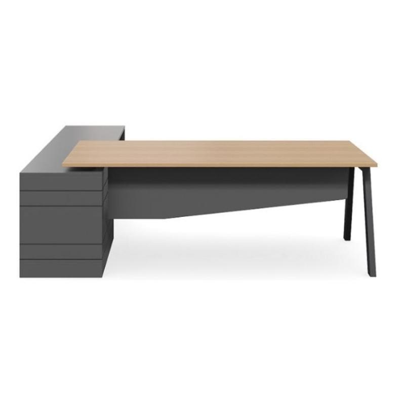 Escritorio de oficina moderno-Escritorios Directivos-Muebles para oficina Guadalajara y CDMX