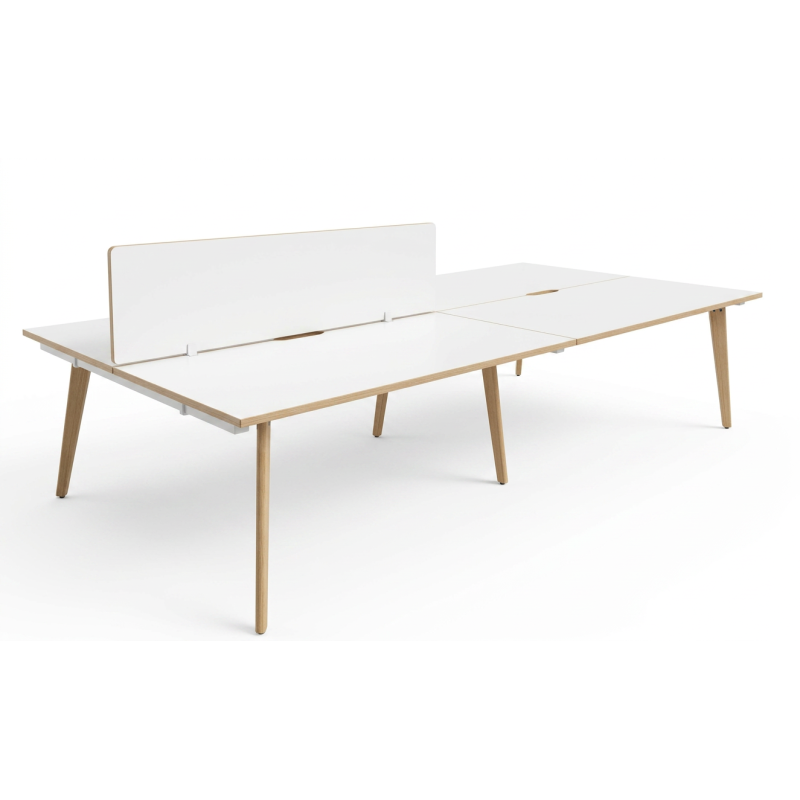 Modular para 4 personas CON ARCHIVEROS-Inicio-Muebles para oficina Guadalajara y CDMX