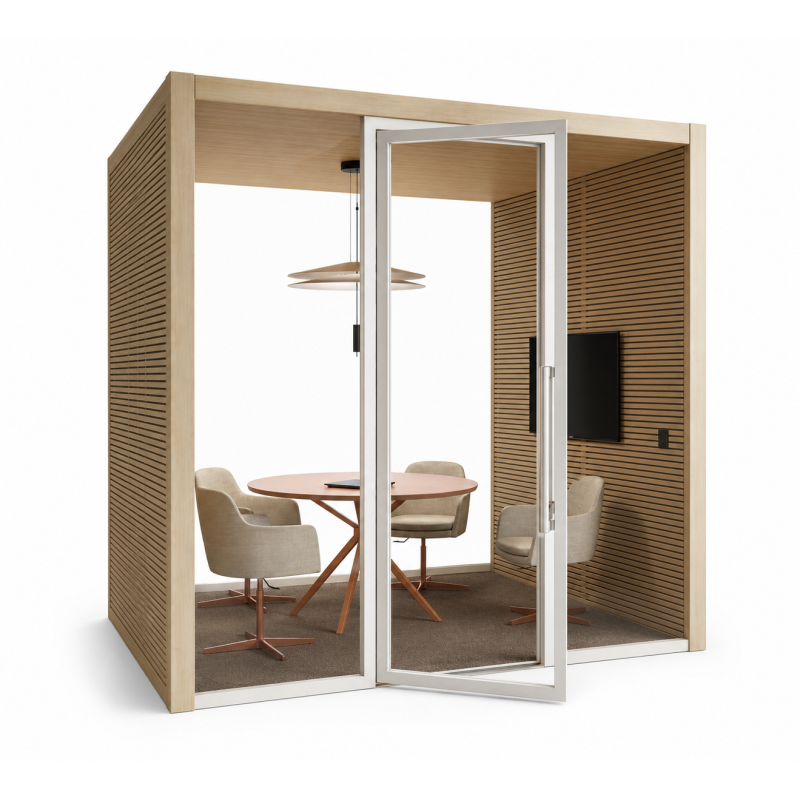 Cabina de oficina de madera-Inicio-Muebles para oficina Guadalajara y CDMX
