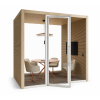 Cabina de oficina de madera