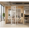 Cabina de oficina de madera