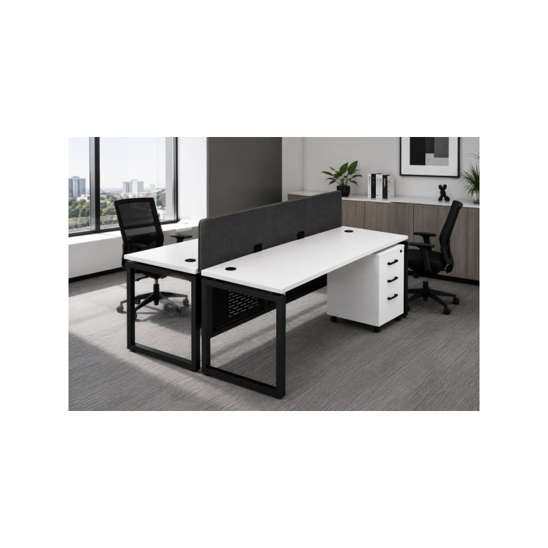 Estación de Trabajo para Oficina Doble-Inicio-Muebles para oficina Guadalajara y CDMX