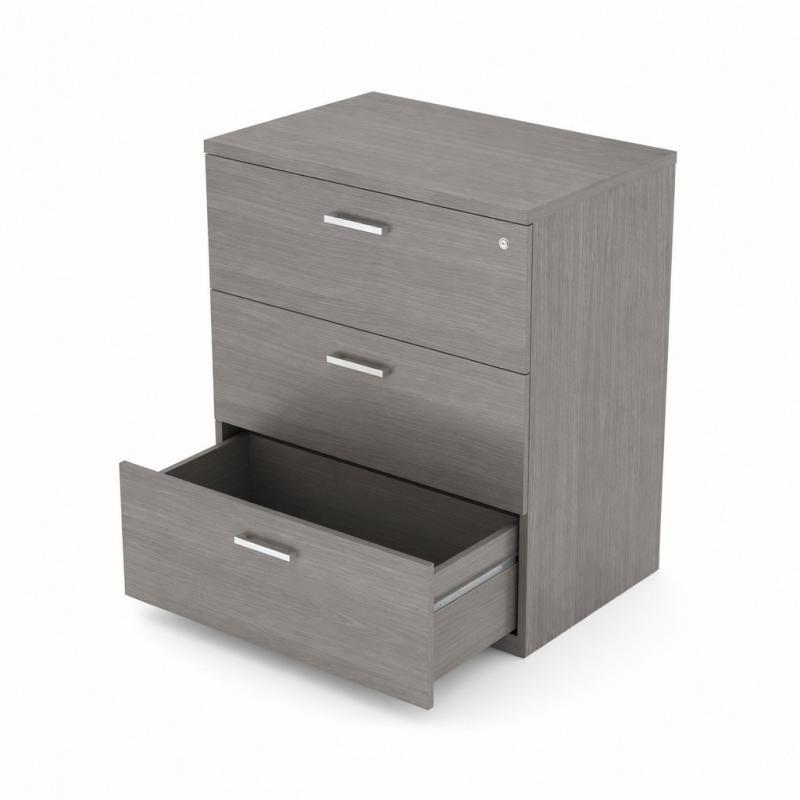Archivero Horizontal Ejecutivo de 3 Gavetas para Oficina-Home-Muebles para oficina Guadalajara y CDMX