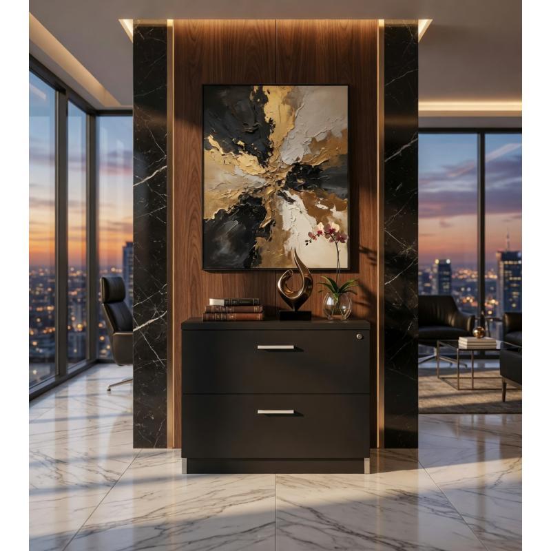 Archivero Ejecutivo Elite File 2 | Archivero Horizontal para Oficina con 2 Gavetas y Cerradura-Inicio-Muebles para oficina Guadalajara y CDMX
