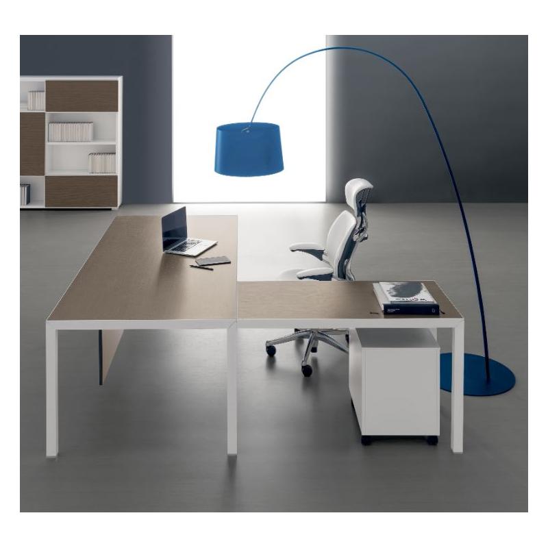 Escritorio de oficina modular de aluminio extrudado-Escritorios-Muebles para oficina Guadalajara y CDMX