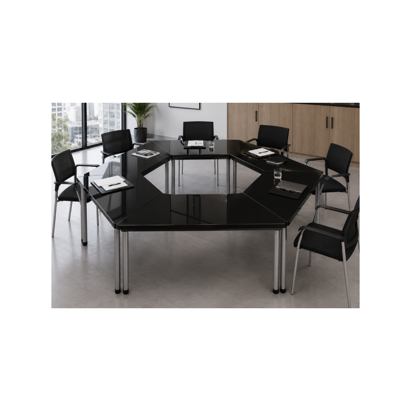 Mesa de Juntas Modular Hexa Connect-Inicio-Muebles para oficina Guadalajara y CDMX