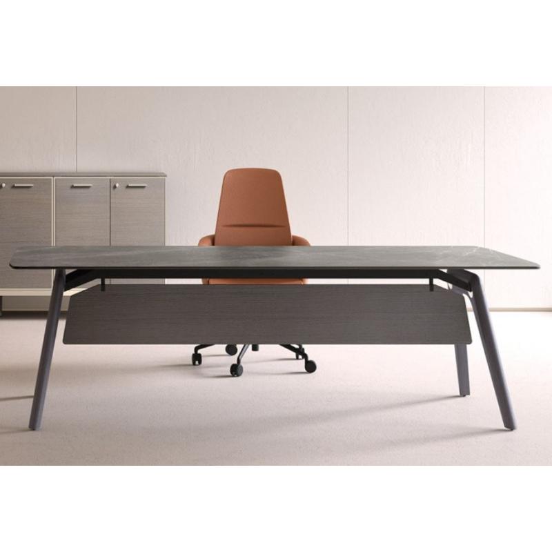 Escritorio de oficina ejecutivo rectangular-Escritorios Directivos-Muebles para oficina Guadalajara y CDMX