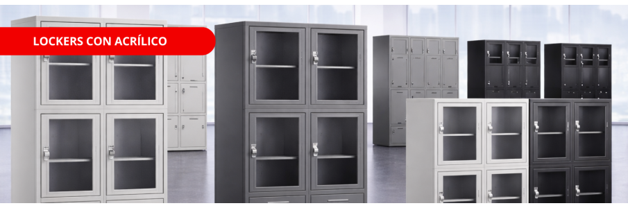 Lockers con acrilico